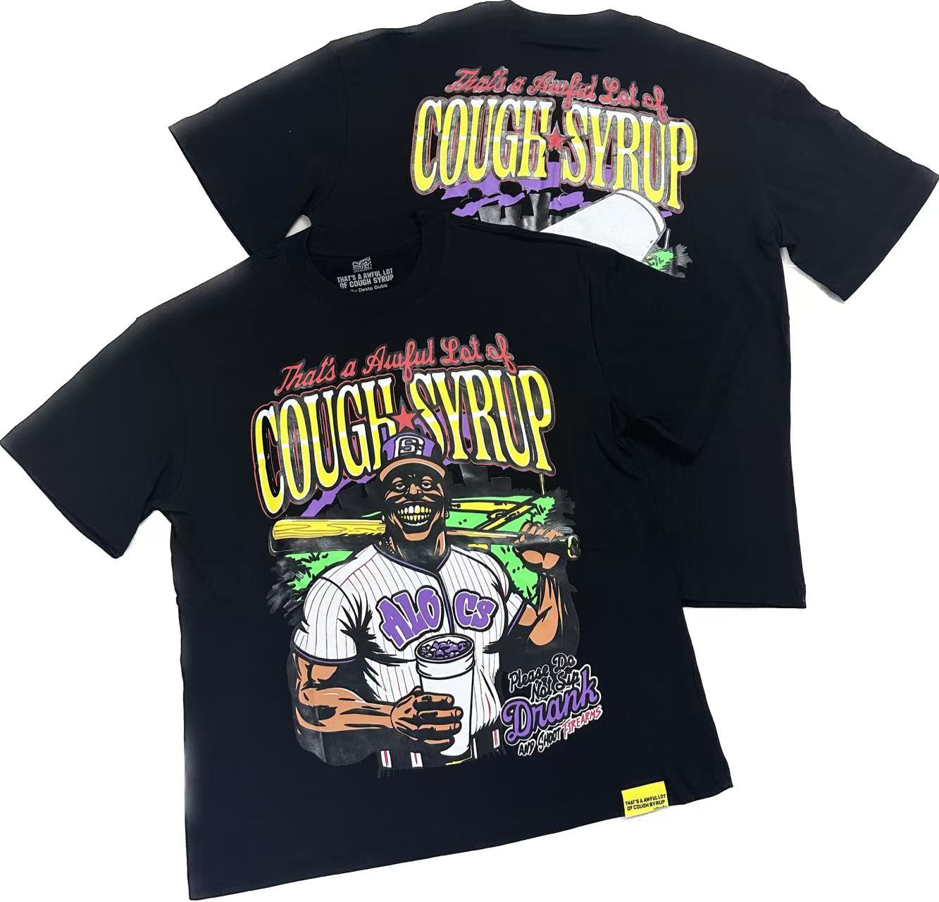 Top Quality 100% Cotton Men's Clothing Tshirts 300gsm Streetwear Puff Printing Tshirt for Men