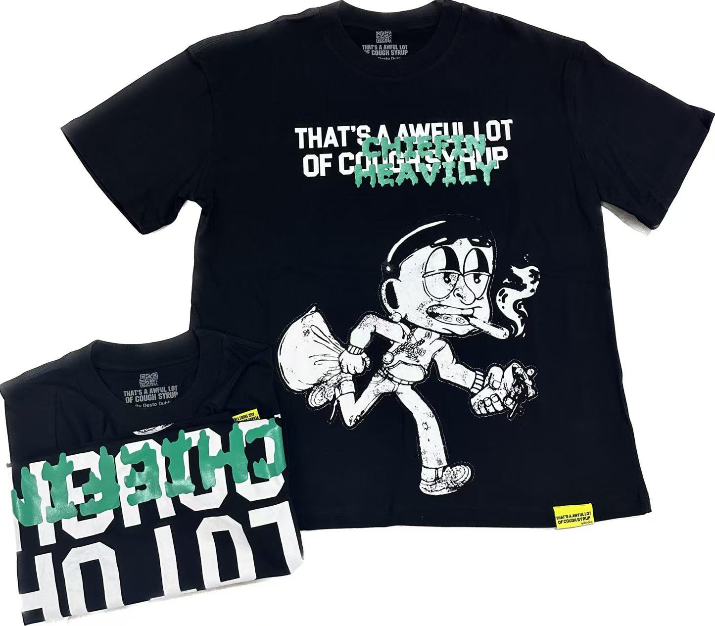 Top Quality 100% Cotton Men's Clothing Tshirts 300gsm Streetwear Puff Printing Tshirt for Men