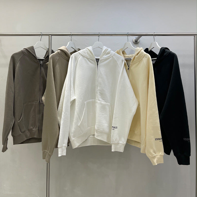 Wholesale High Quality 100% Cotton Hoodies Sweatshirts Oversized Flock Printing Heavyweight Fleece Ess Men Hoodie
