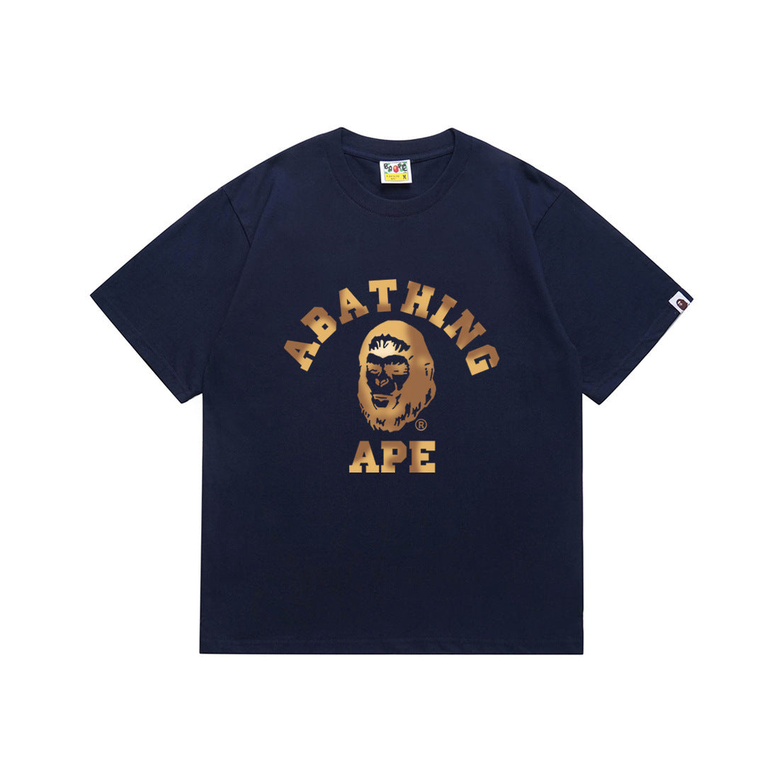 Bape Style Men's Ape Head Graphic Oversized T-Shirt, Premium Cotton Streetwear Tee, Hip Hop Casual Short Sleeve Top
