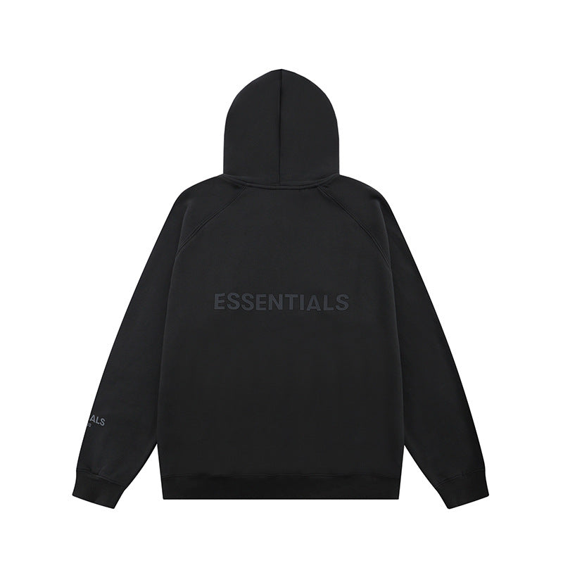 Wholesale High Quality 100% Cotton Hoodies Sweatshirts Oversized Flock Printing Heavyweight Fleece Ess Men Hoodie