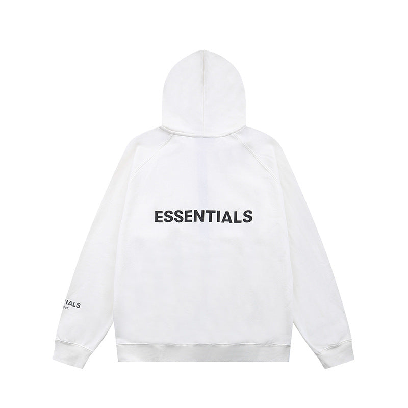 Wholesale High Quality 100% Cotton Hoodies Sweatshirts Oversized Flock Printing Heavyweight Fleece Ess Men Hoodie
