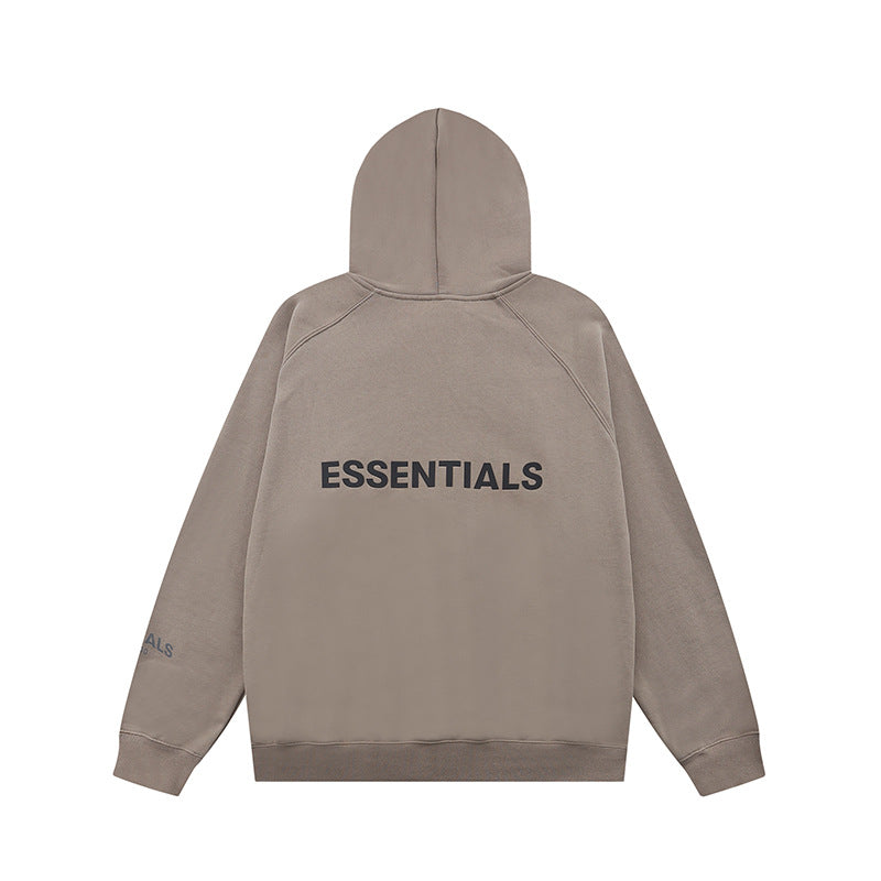 Wholesale High Quality 100% Cotton Hoodies Sweatshirts Oversized Flock Printing Heavyweight Fleece Ess Men Hoodie