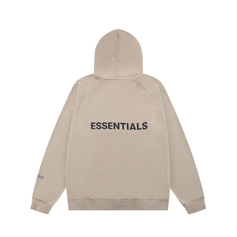 Wholesale High Quality 100% Cotton Hoodies Sweatshirts Oversized Flock Printing Heavyweight Fleece Ess Men Hoodie