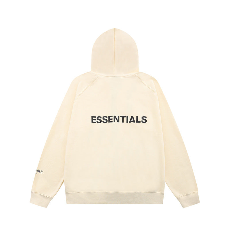 Wholesale High Quality 100% Cotton Hoodies Sweatshirts Oversized Flock Printing Heavyweight Fleece Ess Men Hoodie