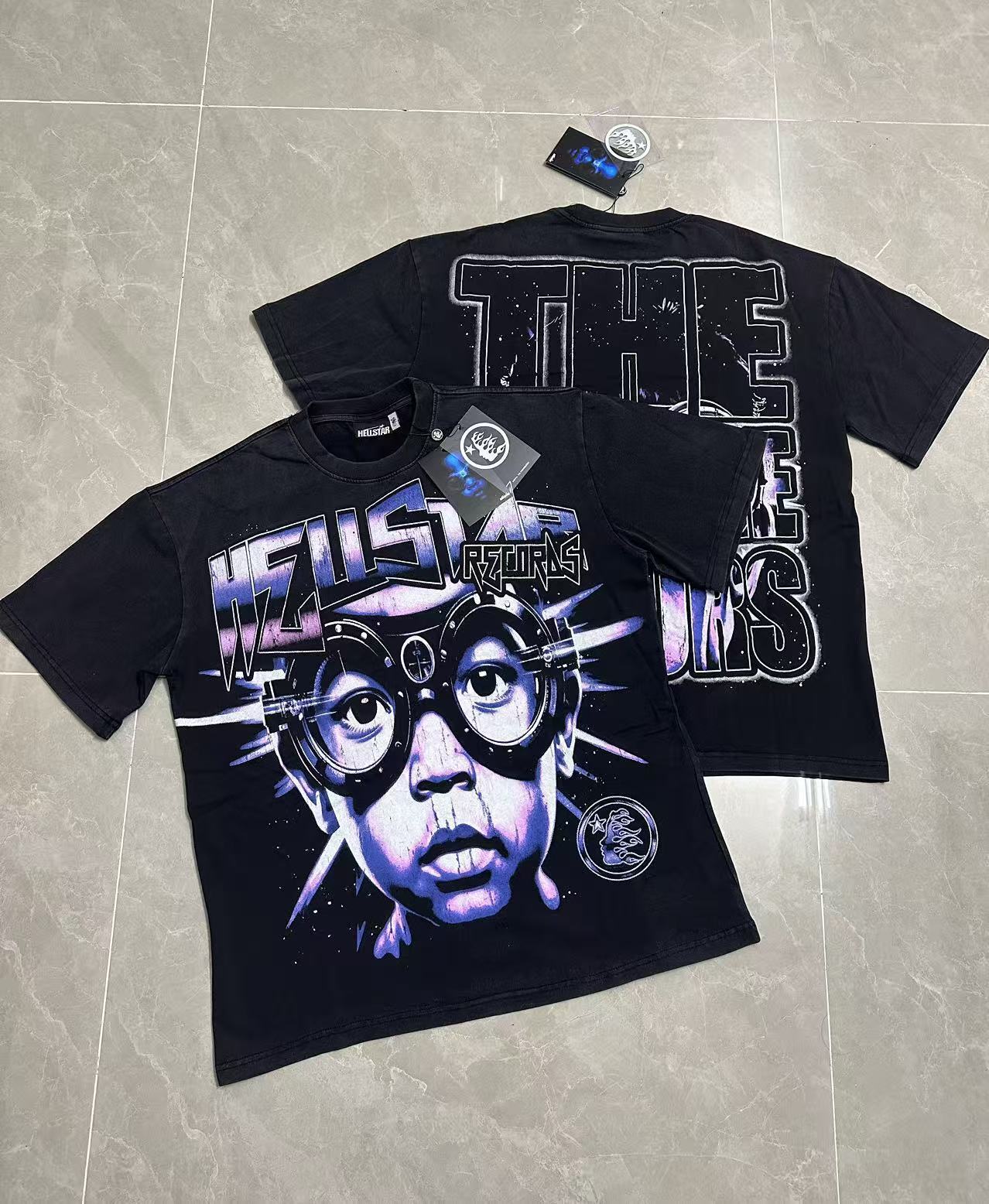 Top Quality Tshirts Men's Clothing Cotton Sweatshirts Pullover Streetwear Puff Printing T-shirt Men