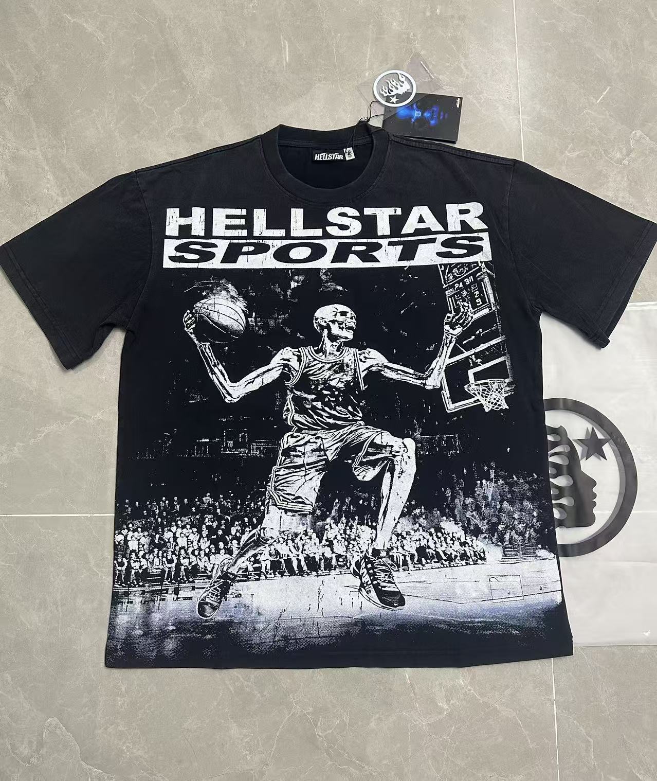 Top Quality Tshirts Men's Clothing Cotton Sweatshirts Pullover Streetwear Puff Printing T-shirt Men