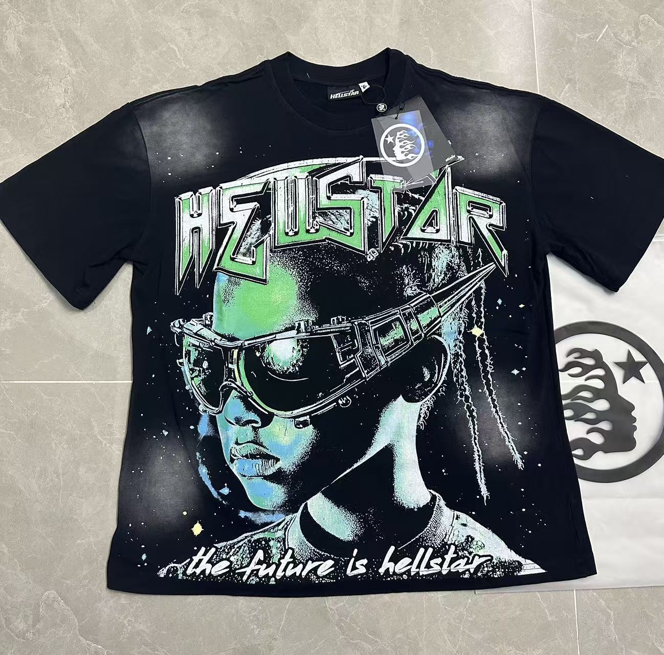 Top Quality Tshirts Men's Clothing Cotton Sweatshirts Pullover Streetwear Puff Printing T-shirt Men