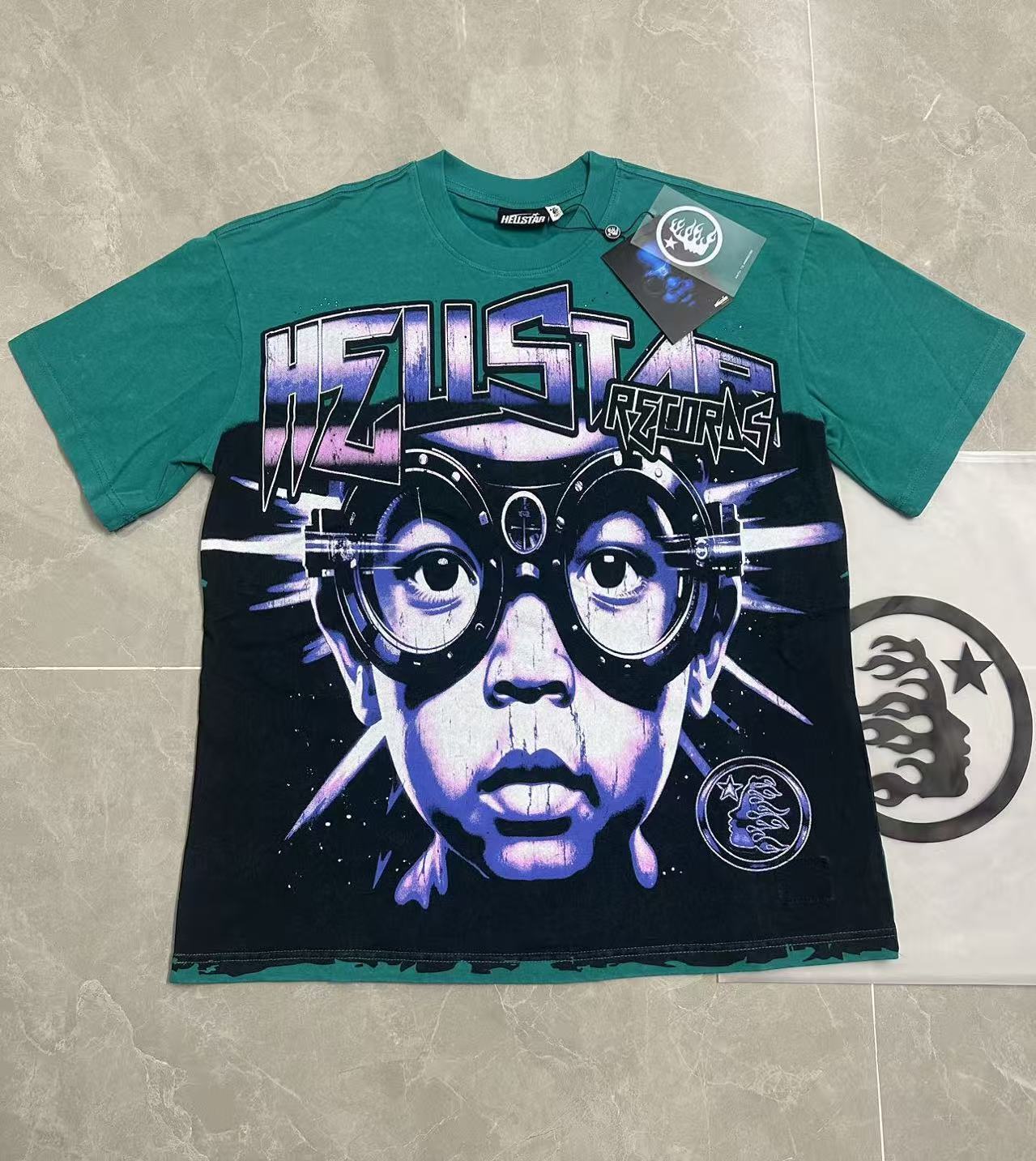 Top Quality Tshirts Men's Clothing Cotton Sweatshirts Pullover Streetwear Puff Printing T-shirt Men