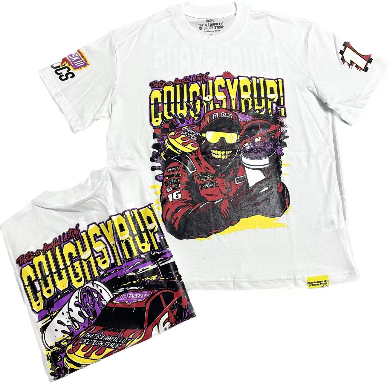 Top Quality 100% Cotton Men's Clothing Tshirts 300gsm Streetwear Puff Printing Tshirt for Men
