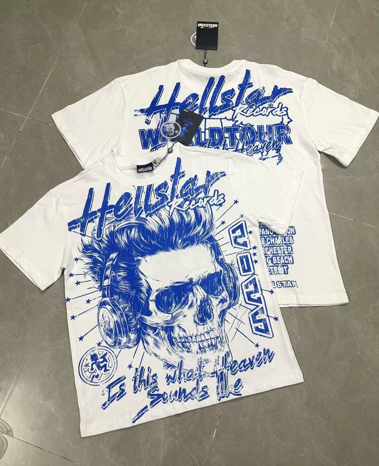 Top Quality Tshirts Men's Clothing Cotton Sweatshirts Pullover Streetwear Puff Printing T-shirt Men