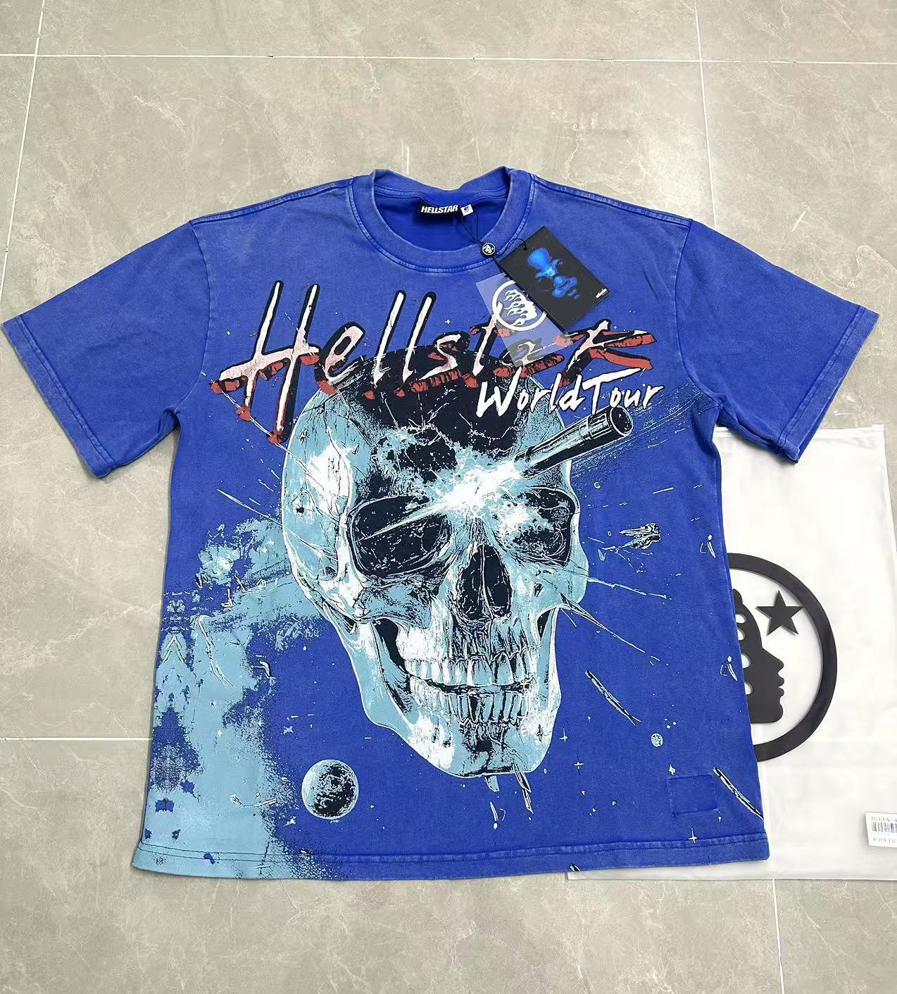 Top Quality Tshirts Men's Clothing Cotton Sweatshirts Pullover Streetwear Puff Printing T-shirt Men