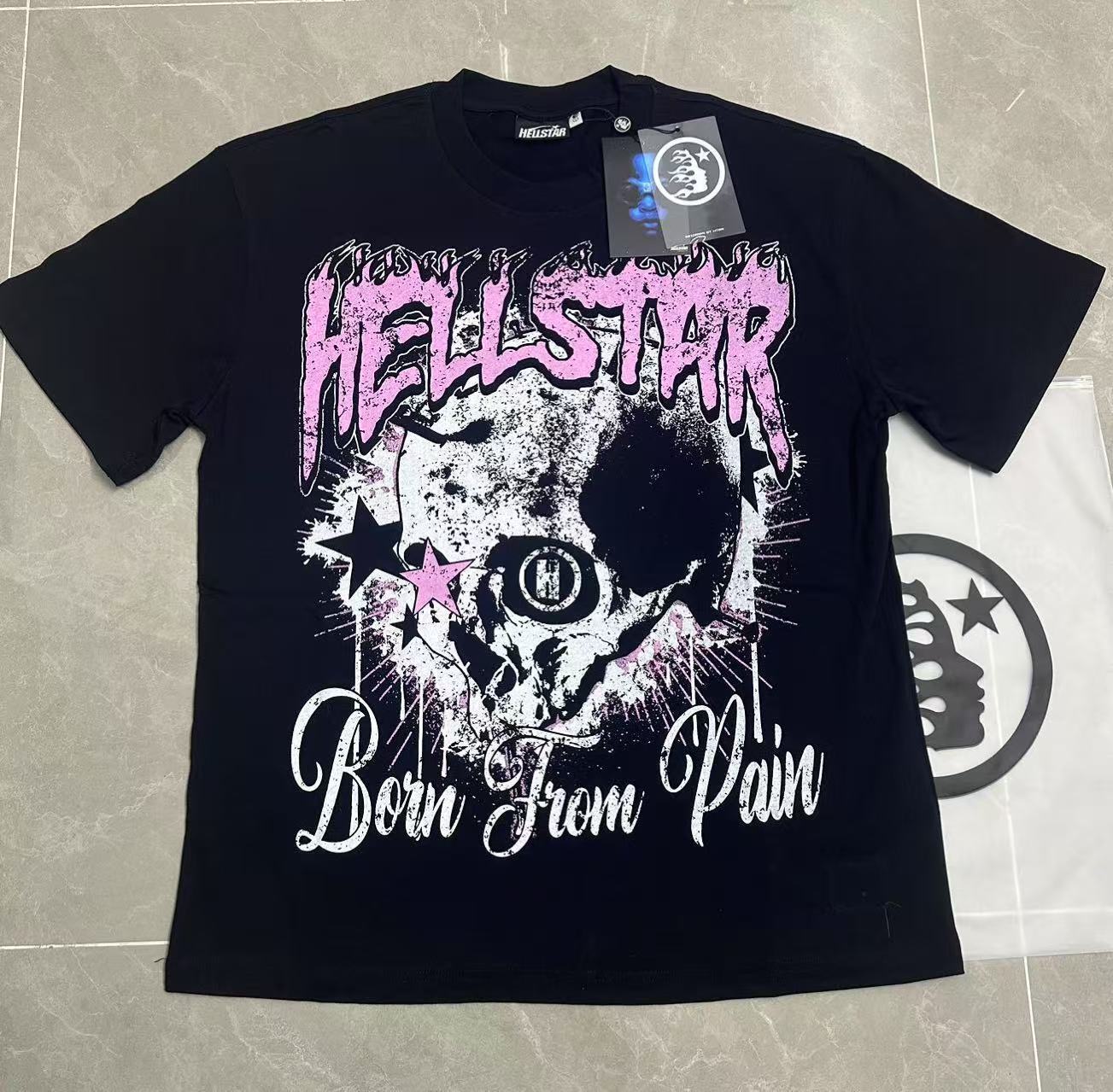 Top Quality Tshirts Men's Clothing Cotton Sweatshirts Pullover Streetwear Puff Printing T-shirt Men