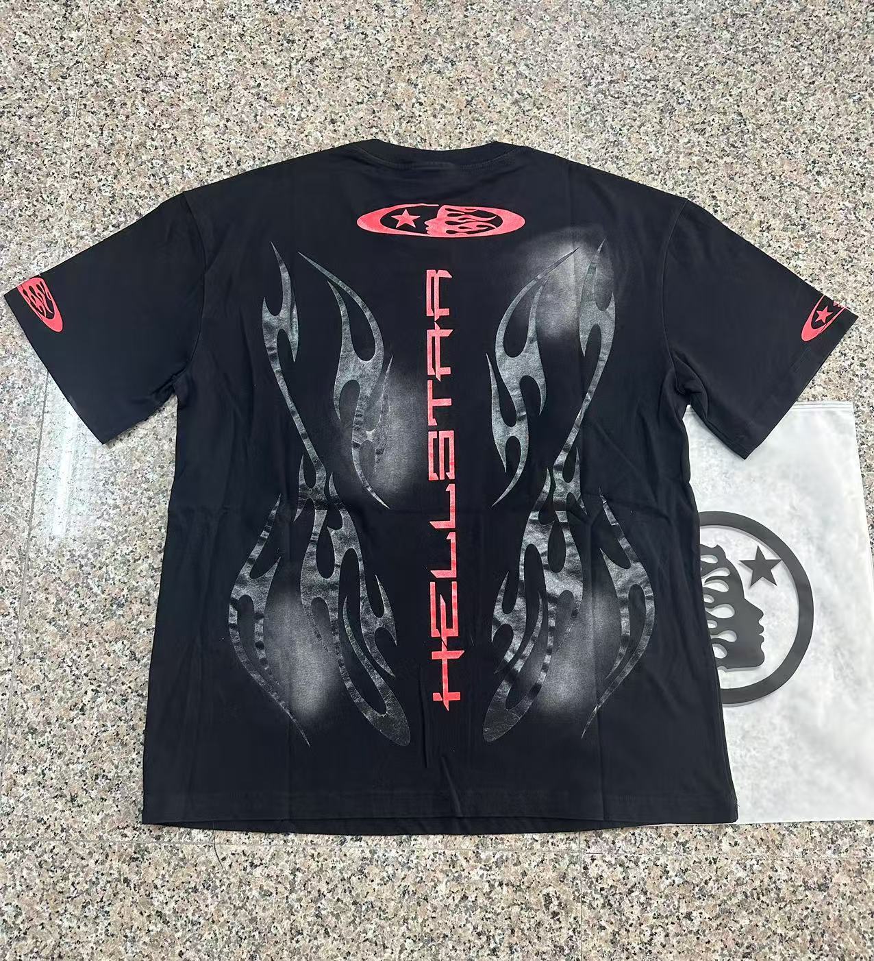 Top Quality Tshirts Men's Clothing Cotton Sweatshirts Pullover Streetwear Puff Printing T-shirt Men