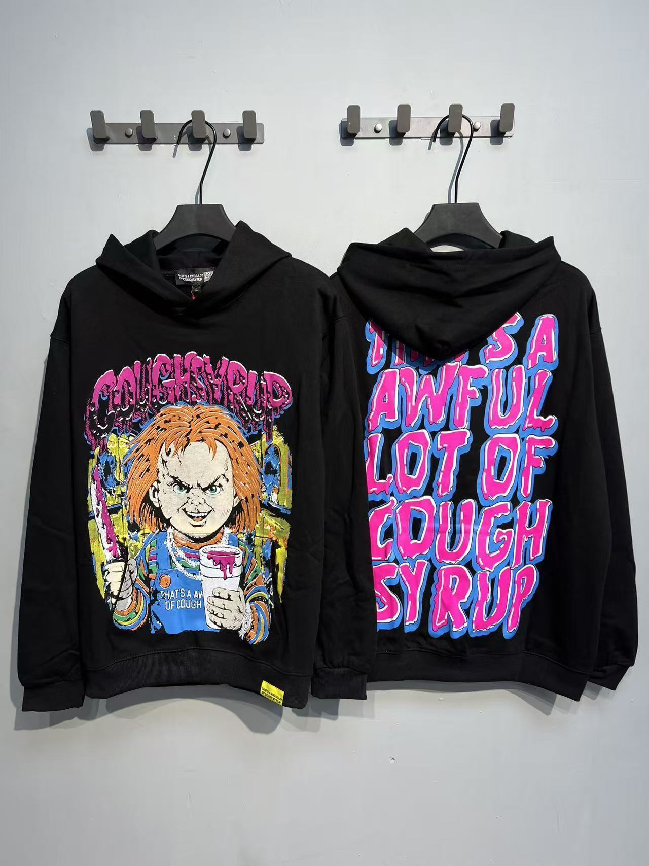Factory Wholesale 100% Cotton Hoodies Sweatshirts Oversized Flock Printing Heavyweight Fleece That's Awful Men Hoodie