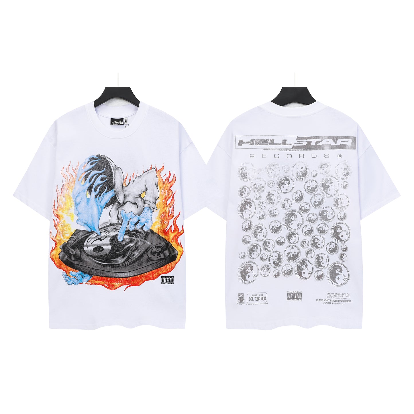 Top Quality Tshirts Men's Clothing Cotton Sweatshirts Pullover Streetwear Puff Printing T-shirt Men