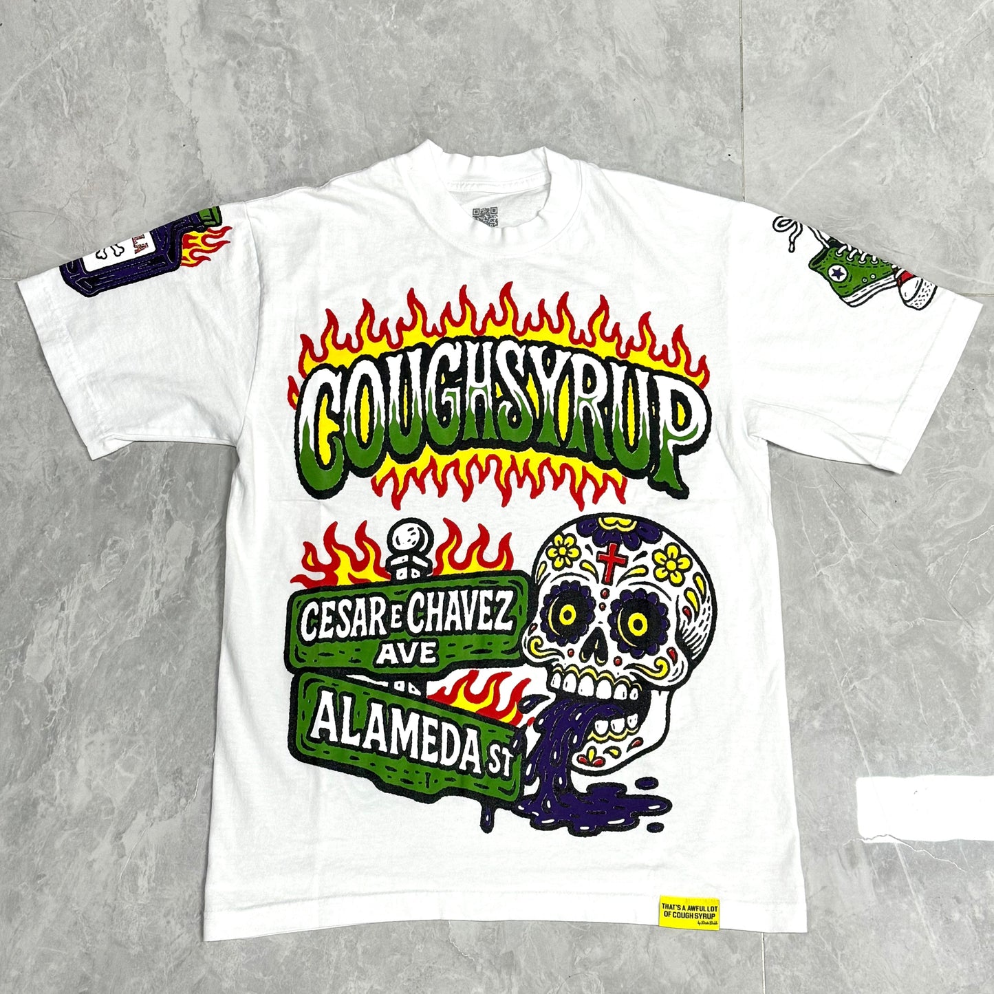 Top Quality Oversized Short Sleeve T-Shirts 100% Cotton Men's Clothing THAT'S a AWFUL LOT of COUGH SYRUP T Shirts for Men