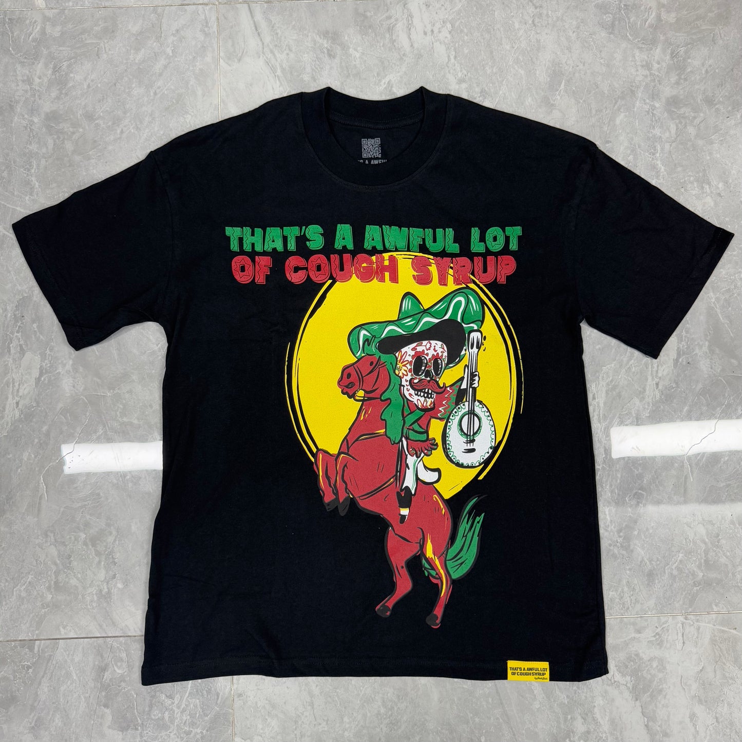 Top Quality Oversized Short Sleeve T-Shirts 100% Cotton Men's Clothing THAT'S a AWFUL LOT of COUGH SYRUP T Shirts for Men