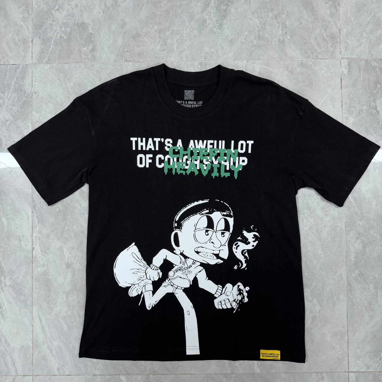 Top Quality Oversized Short Sleeve T-Shirts 100% Cotton Men's Clothing THAT'S a AWFUL LOT of COUGH SYRUP T Shirts for Men