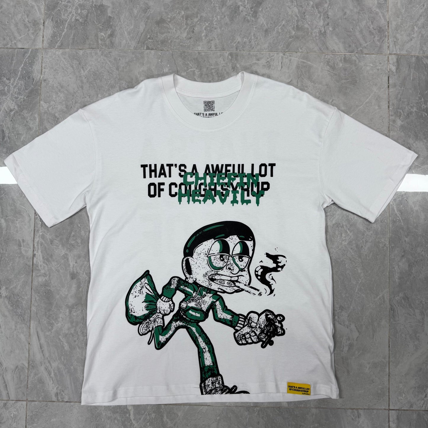Top Quality Oversized Short Sleeve T-Shirts 100% Cotton Men's Clothing THAT'S a AWFUL LOT of COUGH SYRUP T Shirts for Men