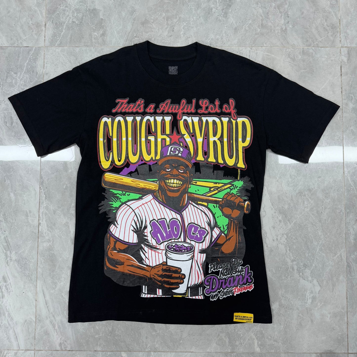 Top Quality Oversized Short Sleeve T-Shirts 100% Cotton Men's Clothing THAT'S a AWFUL LOT of COUGH SYRUP T Shirts for Men