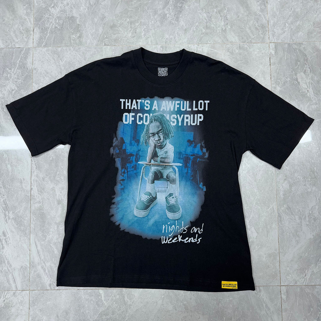 Top Quality Oversized Short Sleeve T-Shirts 100% Cotton Men's Clothing THAT'S a AWFUL LOT of COUGH SYRUP T Shirts for Men
