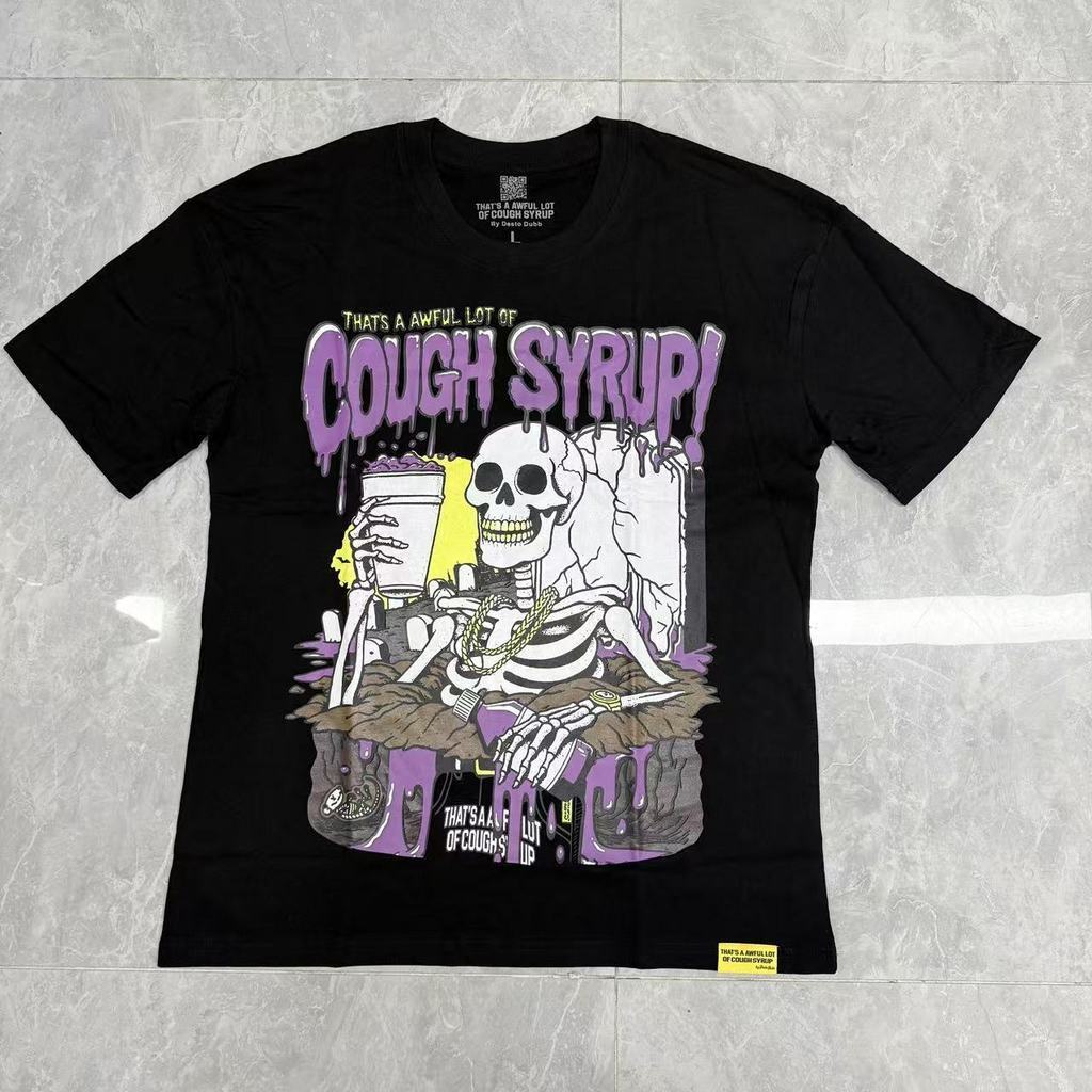 Top Quality Oversized Short Sleeve T-Shirts 100% Cotton Men's Clothing THAT'S a AWFUL LOT of COUGH SYRUP T Shirts for Men