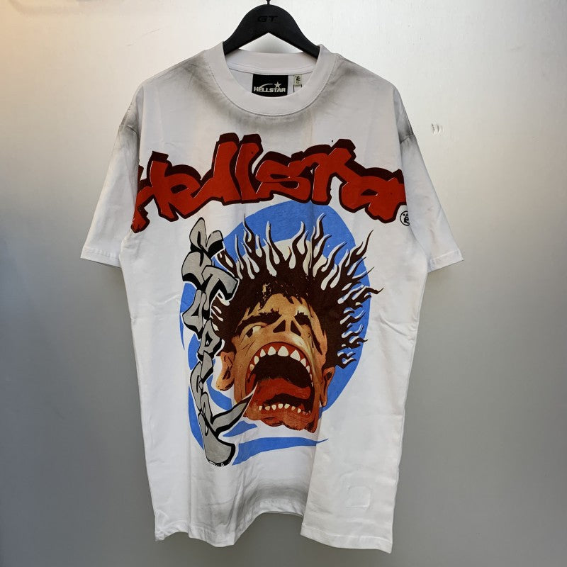 Top Quality Tshirts Men's Clothing 100% Cotton Sweatshirts Custom Logo Pullover Streetwear Puff Printing T-shirt Men