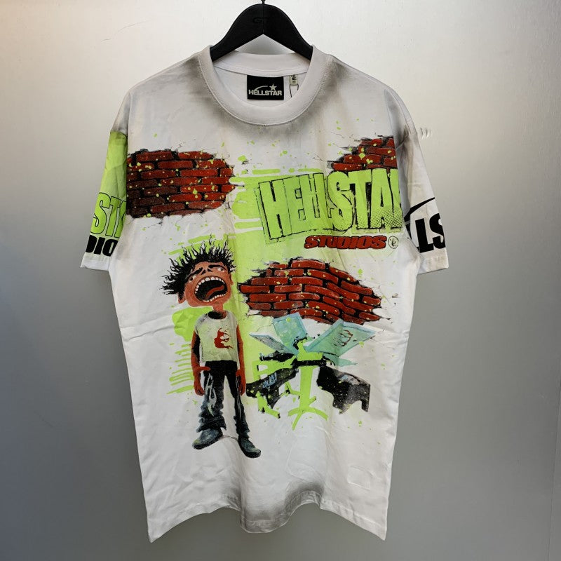 Top Quality Tshirts Men's Clothing 100% Cotton Sweatshirts Custom Logo Pullover Streetwear Puff Printing T-shirt Men