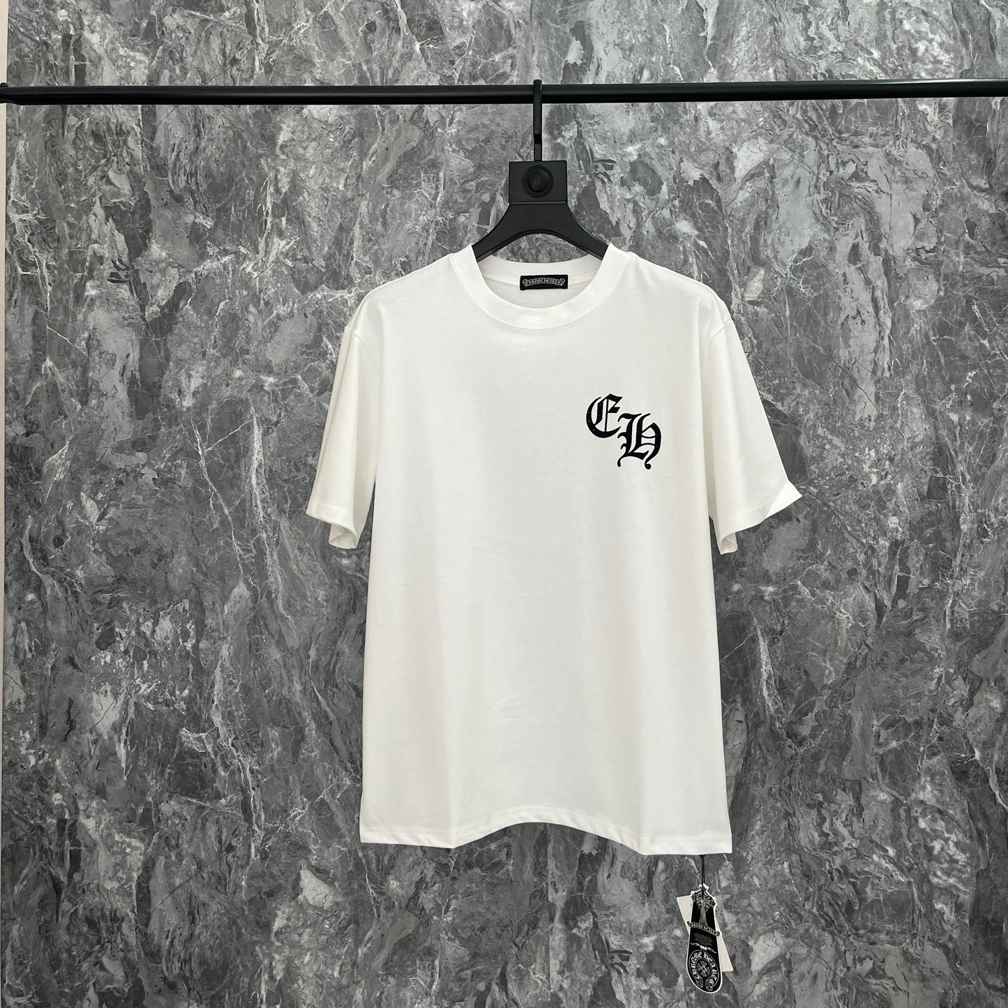 Men's Chrome Hearts Style Graphic Oversized T-Shirt Y2K Streetwear Cotton Short Sleeve Tee