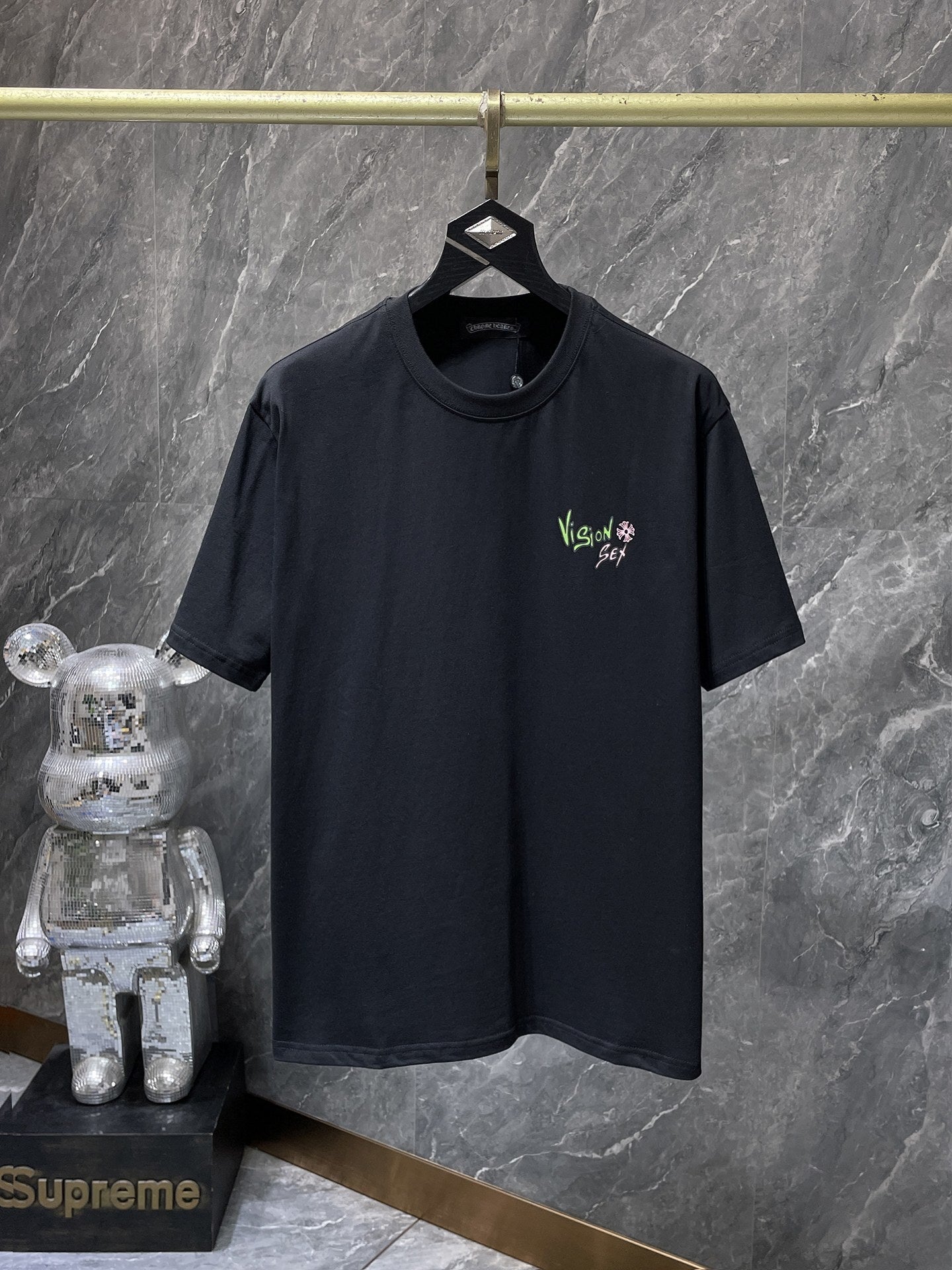 Men's Chrome Hearts Style Graphic Oversized T-Shirt Y2K Streetwear Cotton Short Sleeve Tee