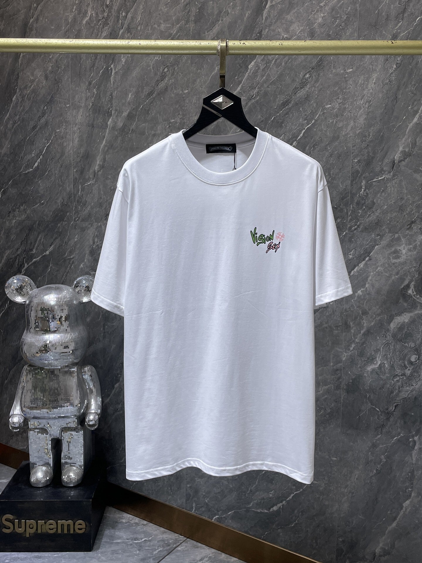 Men's Chrome Hearts Style Graphic Oversized T-Shirt Y2K Streetwear Cotton Short Sleeve Tee