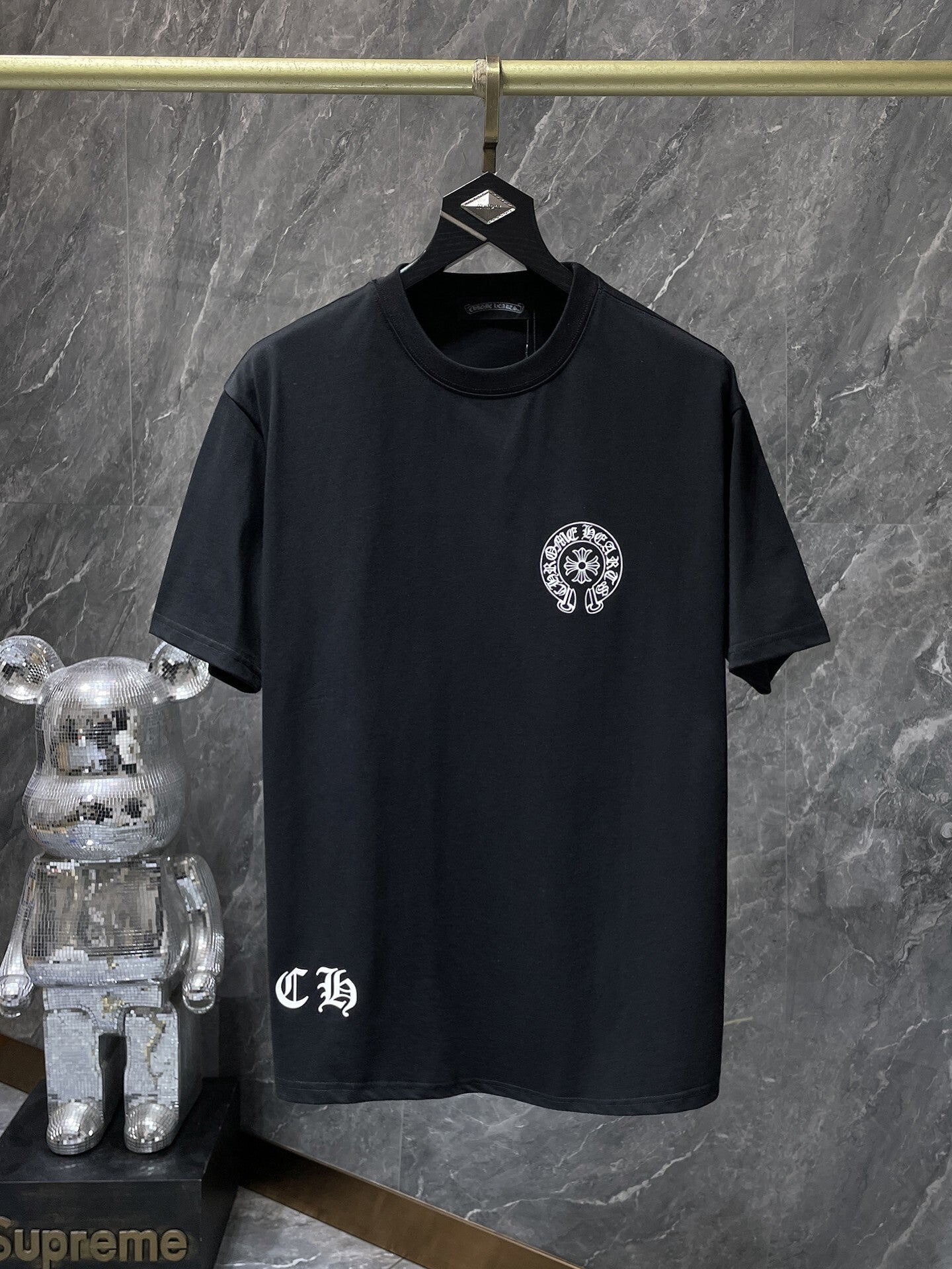 Men's Chrome Hearts Style Graphic Oversized T-Shirt Y2K Streetwear Cotton Short Sleeve Tee