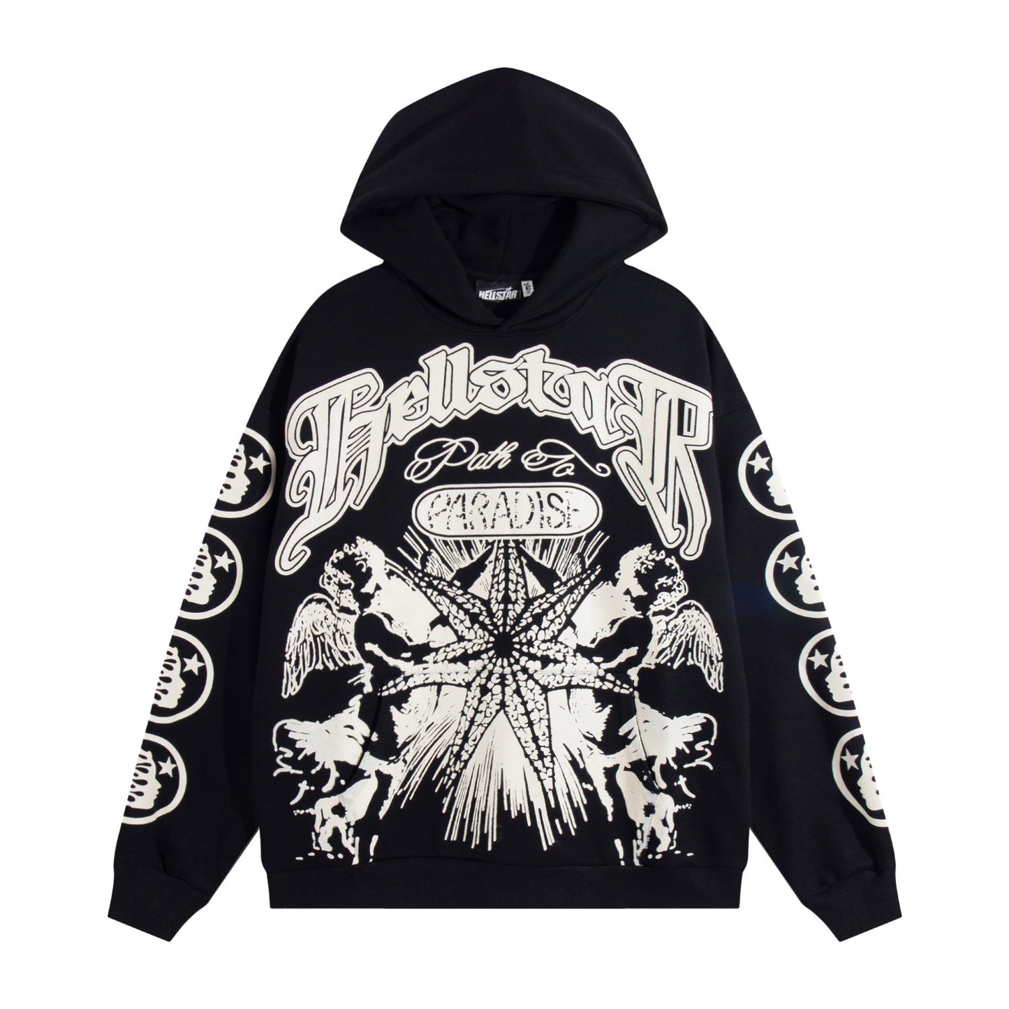 Top Quality 100% Cotton Puff Printing 430gsm Hoodies Sweatshirts Graphic Hoodies Casual Men Pullover Hoodie