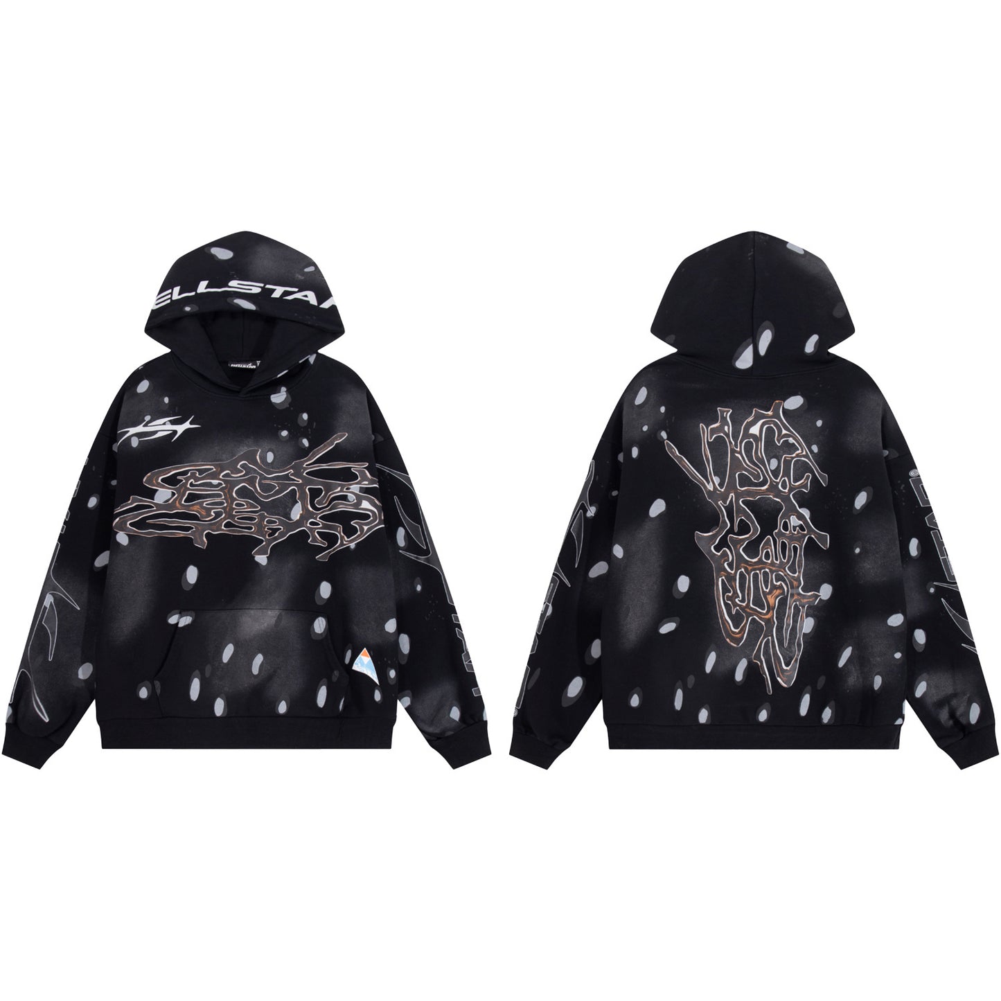 Top Quality 100% Cotton Puff Printing 430gsm Hoodies Sweatshirts Graphic Hoodies Casual Men Pullover Hoodie