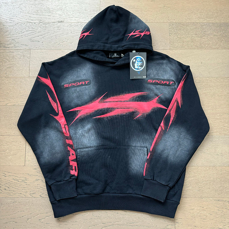 Top Quality 100% Cotton Puff Printing 430gsm Hoodies Sweatshirts Graphic Hoodies Casual Men Pullover Hoodie