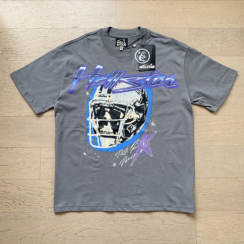 High Quality Men's T-shirts Fashion Trend Loose Thick Fabric Short Sleeve New T-shirt Big V T-shirt
