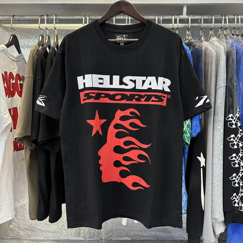 Top Quality Tshirts Men's Clothing 100% Cotton Sweatshirts Custom Logo Pullover Streetwear Puff Printing T-shirt Men