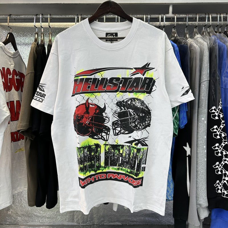 Top Quality Tshirts Men's Clothing 100% Cotton Sweatshirts Custom Logo Pullover Streetwear Puff Printing T-shirt Men