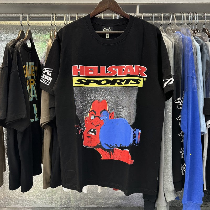 Top Quality Tshirts Men's Clothing 100% Cotton Sweatshirts Custom Logo Pullover Streetwear Puff Printing T-shirt Men