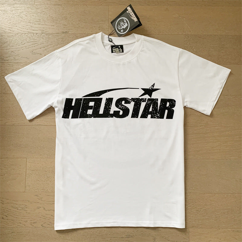 High Quality Men's T-shirts Fashion Trend Loose Thick Fabric Short Sleeve New T-shirt Big V T-shirt