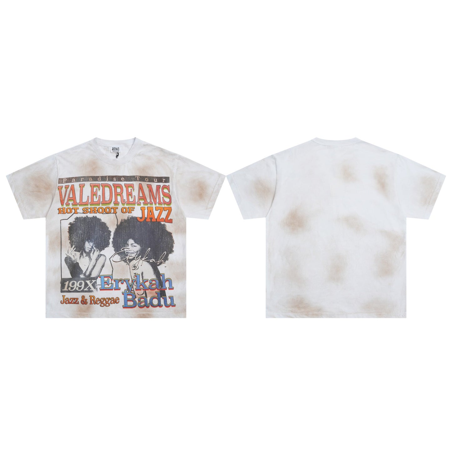 Iconic Valley Dream Retro Graphic Tee Men's Vintage Washed High Street Fashion Casual Top