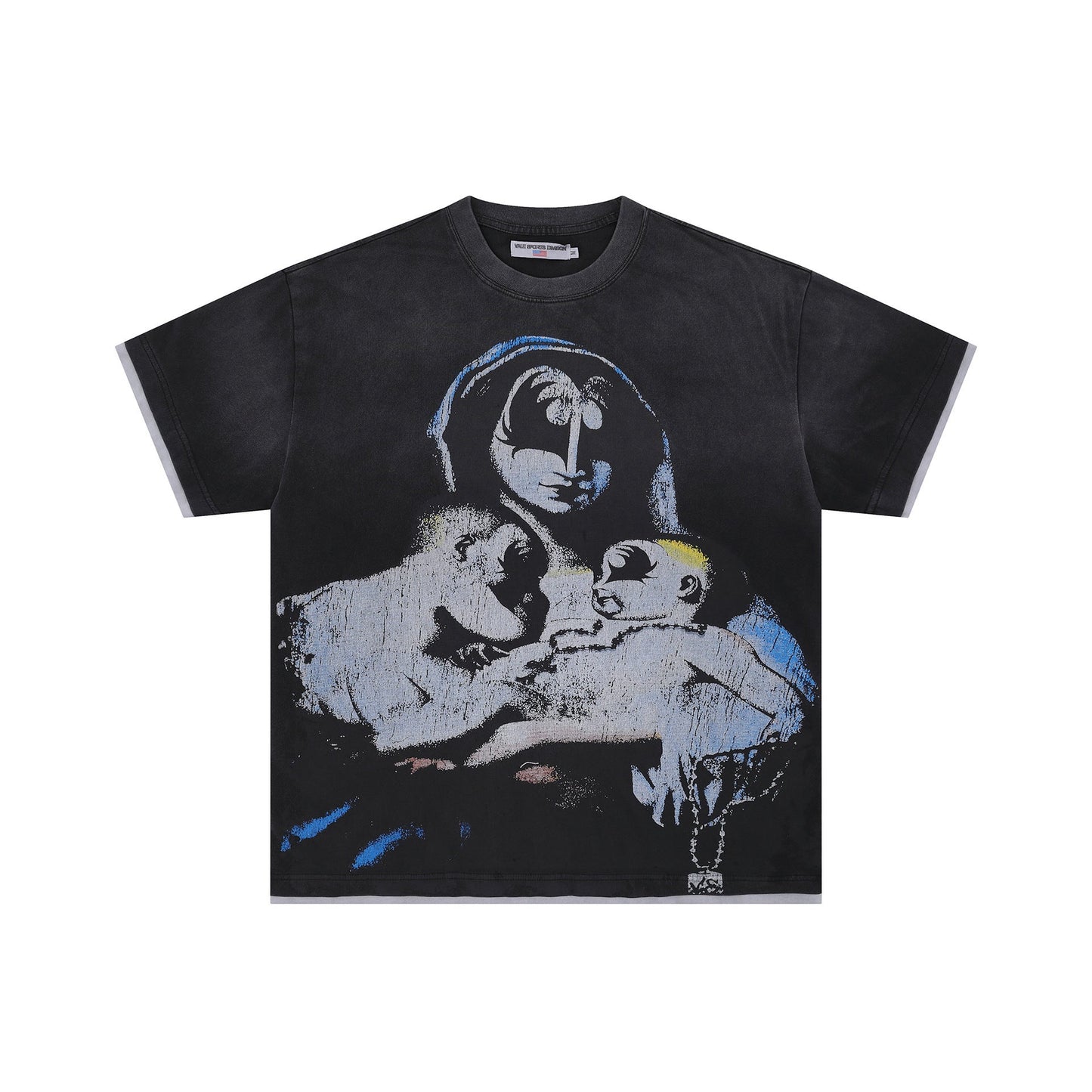 Iconic Valley Dream Retro Graphic Tee Men's Vintage Washed High Street Fashion Casual Top