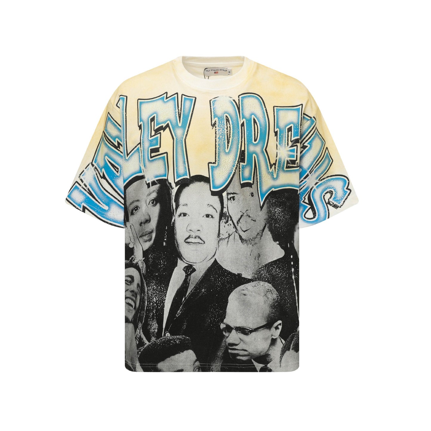 Iconic Valley Dream Retro Graphic Tee Men's Vintage Washed High Street Fashion Casual Top