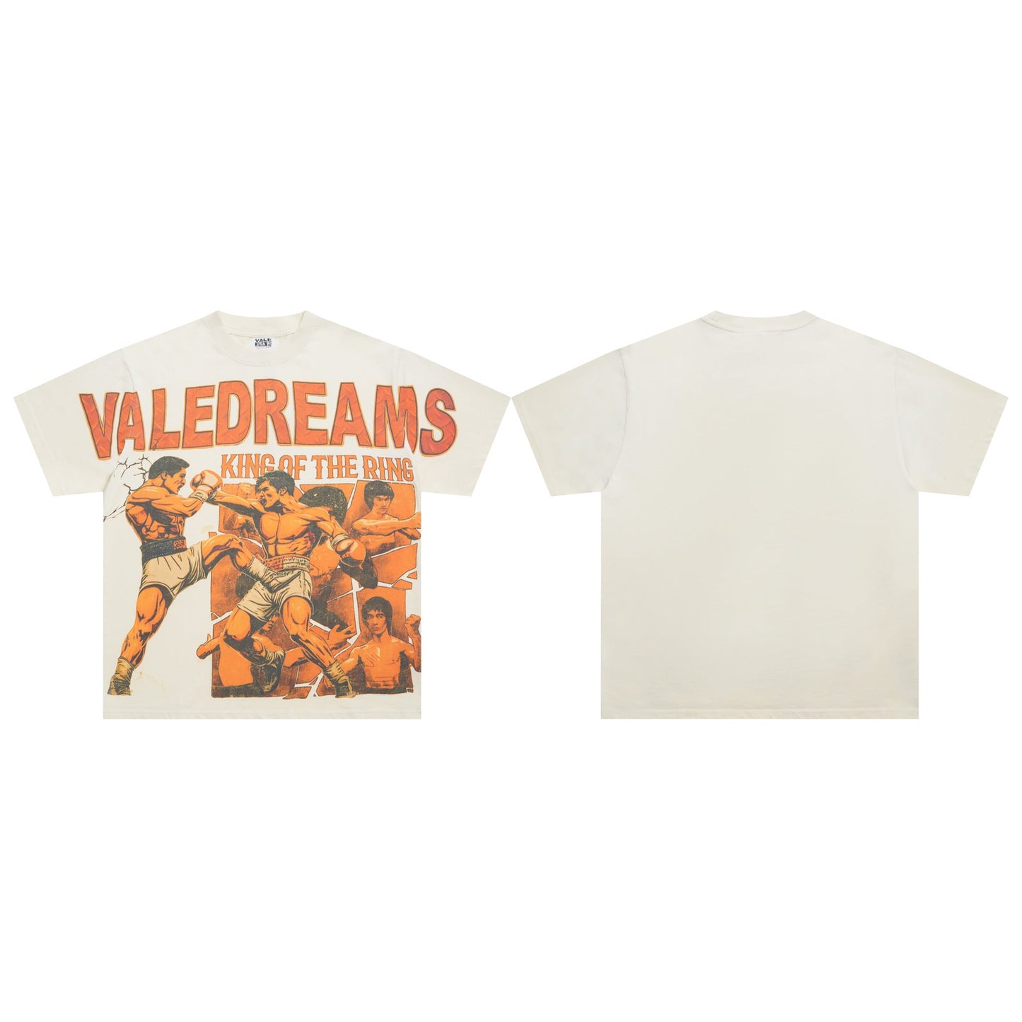 Iconic Valley Dream Retro Graphic Tee Men's Vintage Washed High Street Fashion Casual Top
