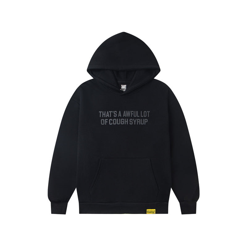 Factory Wholesale 100% Cotton Hoodies Sweatshirts Oversized Flock Printing Heavyweight Fleece That's Awful Men Hoodie