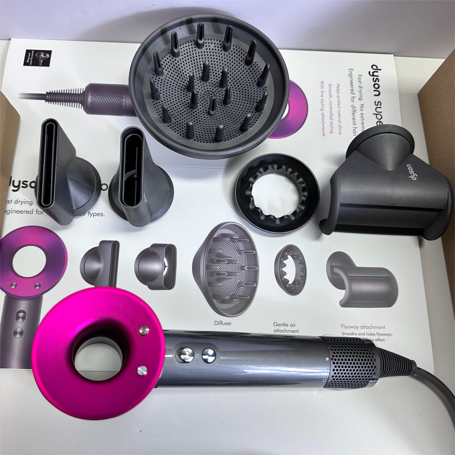 USA Warehouse 2-4 days Hair Dryer negative ion leafless With Accessories For Super Sonic Hair Dryer HD08