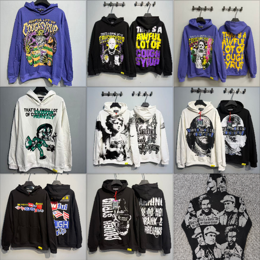 Factory Wholesale 100% Cotton Hoodies Sweatshirts Oversized Flock Printing Heavyweight Fleece That's Awful Men Hoodie